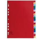 Indices PP A4 20Pt A-Z Col Tabs White - Assorted colours