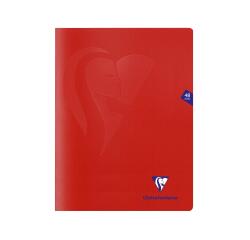 Cahier piqué Mimesys 24x32cm 48 pages petits carreaux couverture polypropylène