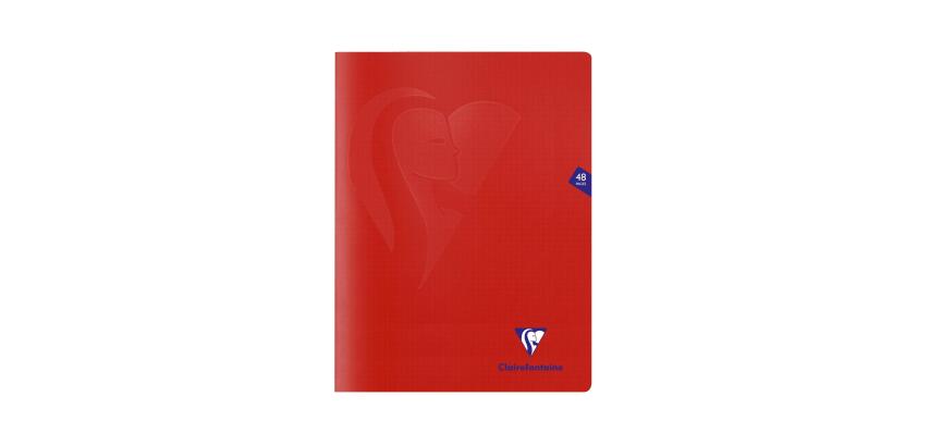 Cahier piqué Mimesys 24x32cm 48 pages petits carreaux couverture polypropylène