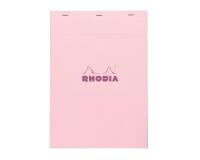 Bloc agrafé Rhodia Couleurs Rose N°18 A4 21x29,7 cm - Rose