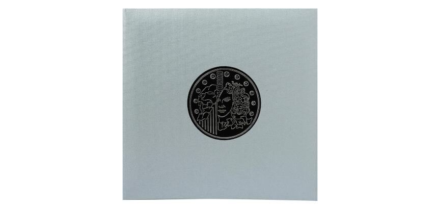 Münzalbum, Ringbuch mit 5 Kunststoffhüllen, 24,5x25cm