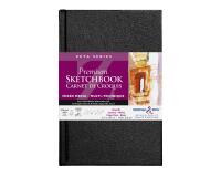 Zeta Series carnet rembordé rigide 26F 14x21,6cm 270g - Blanc