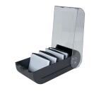 Card index and Flash Cards box A7 Office black/clear