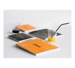 Bloc agrafé Rhodia Le Carré N°210 21x21 cm 80 feuillets petits carreaux 5x5 80g - Noir