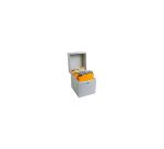 Karteikassette aus Metall, 175x135x210mm - Grau