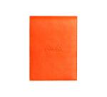 Rhodiarama porte-bloc avec porte-crayon + bloc N°12 ligné - Tangerine