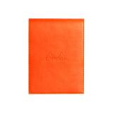 Rhodiarama porte-bloc avec porte-crayon + bloc N°12 ligné - Tangerine