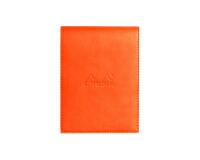 Rhodiarama porte-bloc avec porte-crayon + bloc N°12 ligné - Tangerine