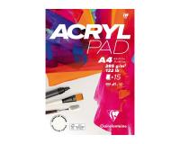 Acrylpad bloc collé 15F A4 285g