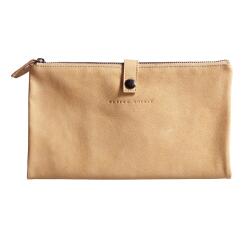 Flying Spirit trousse plate 27x23,6cm avec pochette zipée 2 compartiments - Beige
