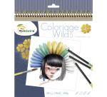 Kleurboek Wild 5 - Blauw