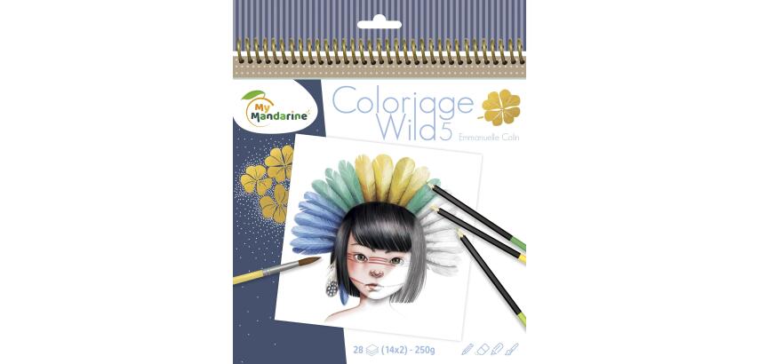 Wild 5 colouring book - Blue