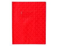 Protège-cahiers grain losange PVC 18/100ème avec porte-étiquette 17x22 cm