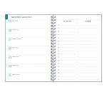 Recharge agenda de bureau EasyTime 21S Spiralé 21 x 15 cm Semainier Janvier à Décembre 2027