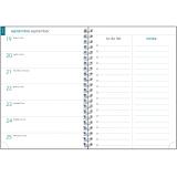 Recharge agenda de bureau EasyTime 21S Spiralé 21 x 15 cm Semainier Janvier à Décembre 2027