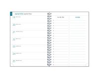 Recharge agenda de bureau EasyTime 21S Spiralé 21 x 15 cm Semainier Janvier à Décembre 2027