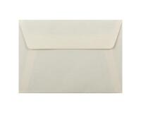 25 enveloppes C6 (114x162mm) Vergé doublées adhésives - Ivoire
