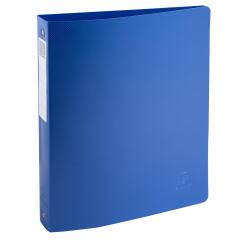 Exacompta, Ringbuch A4 Maxi mit 4 Ringen 30mm, Recycling-PP, BeeBlue - Marineblau