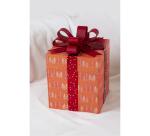 Assortiment de 2 boîtes cadeaux carrées 26x26x32,5 cm - Kraft