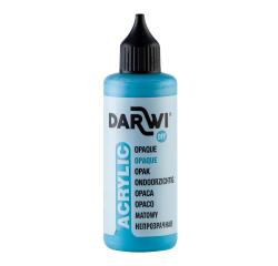 DARWI Acrylfarbe opak, Flasche 80ml, Lagunenblau - Blaue Lagune