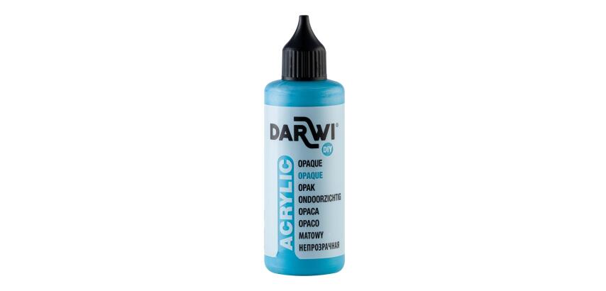 Darwi Flacon de 80 ml de Peinture Acrylique Universelle Opaque - Bleu lagon