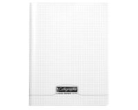 Cahier piqué 8000 POLYPRO 17x22 cm 192 pages petits carreaux 90 g - Incolore