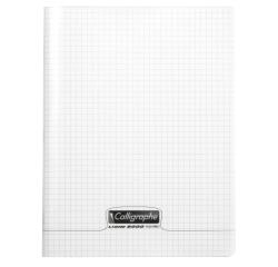 Cahier piqué 8000 POLYPRO 17x22 cm 192 pages petits carreaux 90 g - Incolore