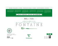 Fontaine paquet 4 bords frangés 25F 56x76cm 300g grain torchon