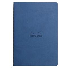 Rhodiarama genaaid schrift A5 32 blad gestippeld ivoorkleurig papier 90g - Sapphire