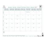Calendrier Bloc mensuel EasyCal avec feuillets détachables 18 x 24 cm sans support 2027