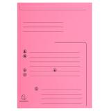 Paquet de 25 chemises 2 rabats SUPER 210 Contact - 24 x 32 cm - Rose
