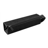 Trousse Rhodiarama plumier simili cuir 23 x 5 cm - Noir
