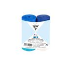 PAPIER CREPON IGNIFUGE, 4 bandes au format 5cmx10m - Assortiment bleu