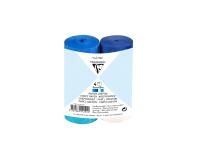 PAPIER CREPON IGNIFUGE, 4 bandes au format 5cmx10m - Assortiment bleu