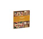 Frida Kahlo, Kit de papeterie contenant un carnet 11x17 cm 64 pages lignées, un crayon de papier, 2 pinces doubles-clip, 10 trombones et une gomme