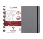 Clairefontaine Nomaddict My Notes Notebook - B5 Landscape - Lined - 90gsm - Grey