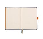Rhodiarama Goalbook rembordé rigide A5 240 pages dot papier ivoire 90g - Saphir