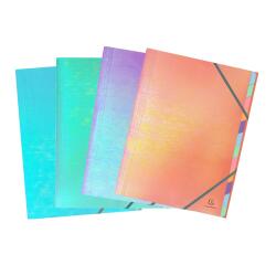 Trieur agrafé 12 positions couverture PP intérieur carte Candy Tidy - Couleurs assorties