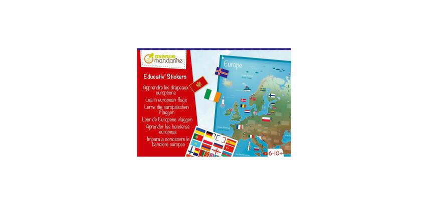 Boîte créative, Apprendre les drapeaux européens - Multicolore