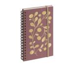 Agenda de poche Espace 16S spiralé Végétal 9 x 16 cm Semainier Janvier à Décembre 2027