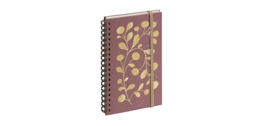 Agenda de poche Espace 16S spiralé Végétal 9 x 16 cm Semainier Janvier à Décembre 2027