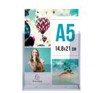 Clasificador de pared - A5 Vertical - 1 compartimiento - 4 x 16 x16,5 cm - 40x160x165 mm - Cristal