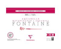 Fontaine bloc collé 4 côtés 20F 36x51cm 300g grain fin