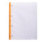 Bloc agrafé côté Side A4 80 feuilles Séyès 80 g. - Orange