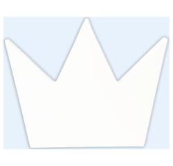 * Symbole couronne 20.5cm - Blanc