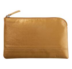Rhodiarama etui met rits in kunstleer - maat S - 11x17 cm - Goud