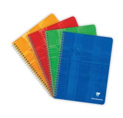 Cahier reliure intégrale 17x22 cm 120 pages grands carreaux - Assortis