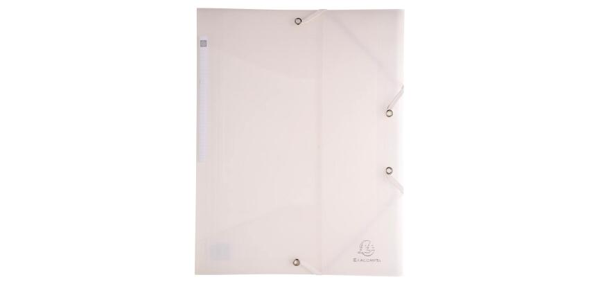 Chemise à élastique 3 rabats Polypropylène Chromaline - format pocket 12x16cm - Couleurs assorties