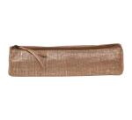 KLEO-PATHRA CUIR Trousse ronde Ø5,5x22 cm Or