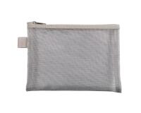 Pochette zip nylon argent - Argent